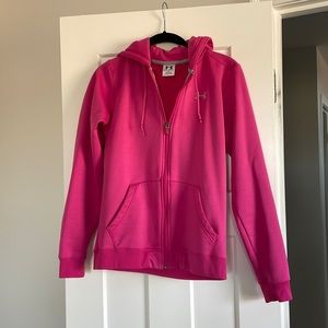 Size Small Hot Pink Under Armour Zip-Up Hoodie